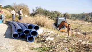 Mersinde çiftçilere sulama borusu desteği