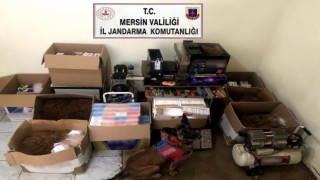 Mersinde kaçak makaron operasyonu