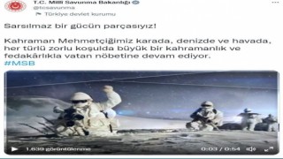 MSB: “Kahraman Mehmetçiğimiz vatan nöbetine devam ediyor