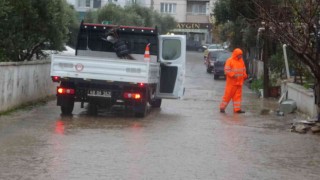 Muğlada şiddetli yağış etkili oldu