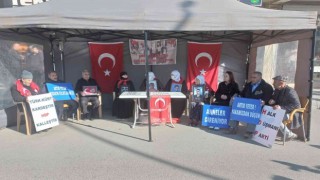 Muşta evlat nöbetine katılan ailelerin sayısı 44e yükseldi