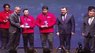 Nafi Güral Fen Lisesinin iki Matematik Projesine teşvik ödülü