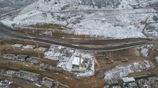 Nevşehir kalesi çevresinde yol çalışması yapılıyor