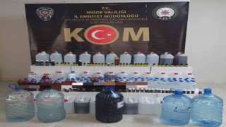 Niğdede 182 litre sahte alkol yakalandı: 3 gözaltı