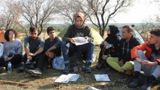 Öğrencilerden Küçük Sivri tepesinde kamp