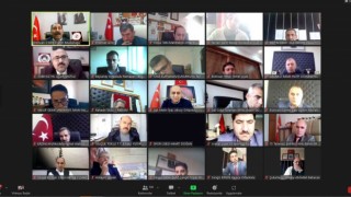 Okul yöneticileriyle çevrimiçi değerlendirme toplantısı yapıldı