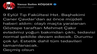 Olaylı İzmir derbisinde yaralanan taraftar yoğun bakımdan çıktı