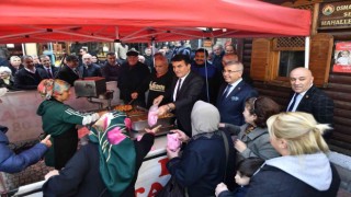 Osmangazili muhtarlardan Başkan Dündarın babası için lokma hayrı