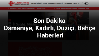 Osmaniye Haberleri