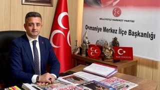 Osmaniye MHP İlçe Başkanı Fatih Özdokur Adaylık için görevinden ayrıldı