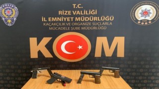 Rizede silah kaçakçılığı operasyonu: 2 gözaltı