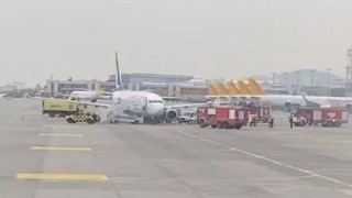 Sabiha Gökçen Havalimanına inen yolcu uçağının lastiği patladı