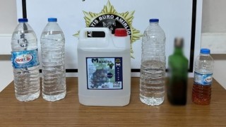 Şanlıurfada 10 litre etil alkol ele geçirildi