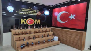 Şanlıurfada 53 şişe bandrolsüz alkol ele geçirildi