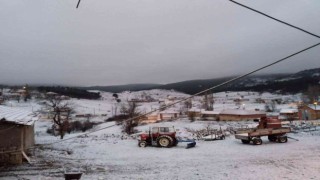 Seyitgaziye mevsimin ilk karı yağdı