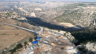 Tabiat parkı ilan edilen Ulubey Kanyonu sahasına çöp döküldüğü iddiası