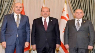 Tatar, AK Parti, UBP ve Yeni Azerbaycan Partisi heyetlerini kabul etti