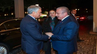 TBMM Başkanı Şentop, Rusya Devlet Duması Başkanı Volodin ile bir araya geldi