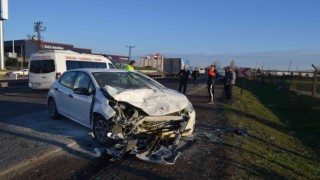 Tekirdağda trafik kazası: 2 yaralı