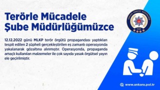 Terör örgütü MLKP propagandası yapan 2 şüpheli gözaltına alındı