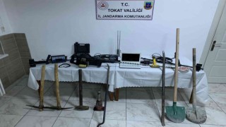 Tokatta izinsiz kazı yapan 9 kişi yakalandı