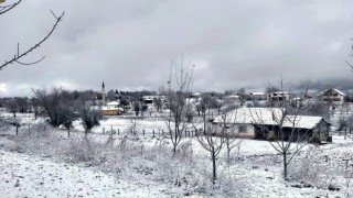 Tokatta yüksek kesimler beyaz örtü ile kaplandı