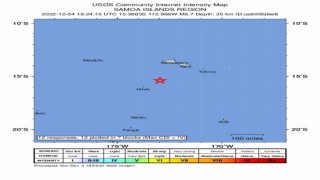 Tonga açıklarında 6.7 büyüklüğünde deprem