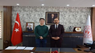 Türkiye üçüncüsünden Müdür Özdemire ziyaret