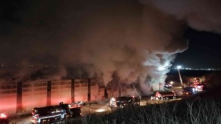 Tuzlada geri dönüşüm tesisinde yangın çıktı, dumanlar gökyüzünü kapladı