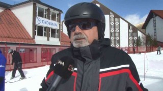 Uludağda kar olmayınca kayağın adresi Palandöken oldu