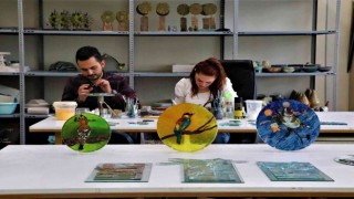 UNESCO Geçici Listesindeki Kızılırmak Deltasını cam, seramik ve kumaşlara işliyorlar