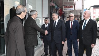 Vali Yılmaz, esnaf ziyaretlerinde bulundu