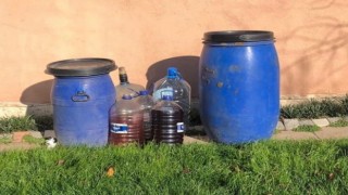 Yılbaşı öncesi Tekirdağda 3 ton 800 litre kaçak içki ele geçirildi