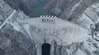 Yusufeli Barajında depolanan su miktarı 32,5 milyon metreküpe ulaştı