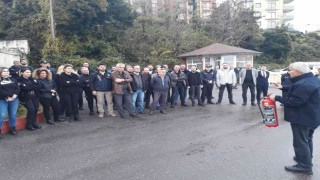 Zonguldak Emniyetinde yangın tatbikatı