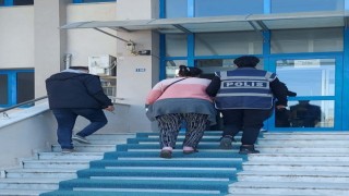 12 yıl hapis cezası bulunan kadın Ortacada yakalandı