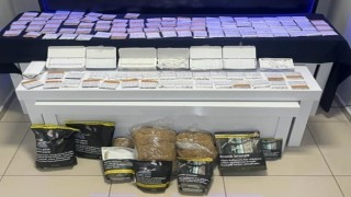 3 şüpheli çok sayıda kaçak malzemeyle yakalandı