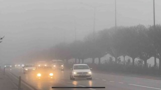 Afyonkarahisarda sisli hava etkili oldu