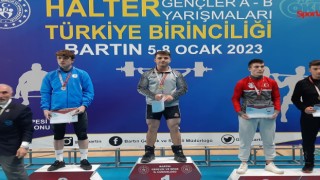 Ağrılı halterci Yusuf Ülker, Türkiye şampiyonu oldu