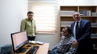 AİÇÜde görme yetersizliği olan öğrenciler için sesli kütüphane oluşturuldu