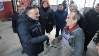 Ak Partili Doğan, Küçük Sanayi Sitesinde esnaf ziyaretinde bulundu