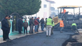 Akyazıya 50 bin ton asfalt