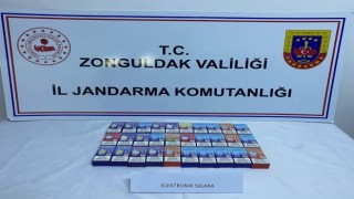 Alaplıda gümrük kaçağı elektronik sigara ele geçirildi