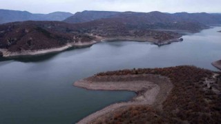 Ankarada barajların doluluk oranı havadan görüntülendi