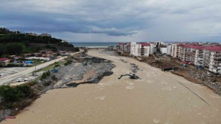 Arhavi sel sonra Kabisre deresi eski ve yeni hali görüntülendi