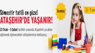 Ataşehirde sömestir atölyeleri başlıyor