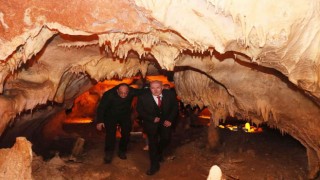 ATO Başkanı Baran Tulumtaş Mağarasında incelemelerde bulundu