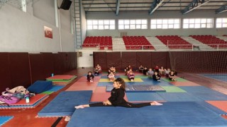 Aydında ilkokul öğrencilerinin spor ateşi ortaya çıkıyor