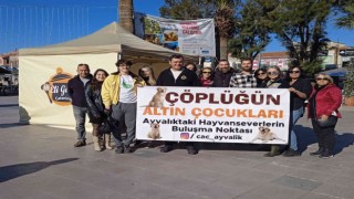 Ayvalıkta Çöplüğün Altın Çocuklarına anlamlı destek