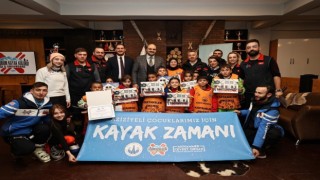 Aziziyeden miniklere kayak eğitimi